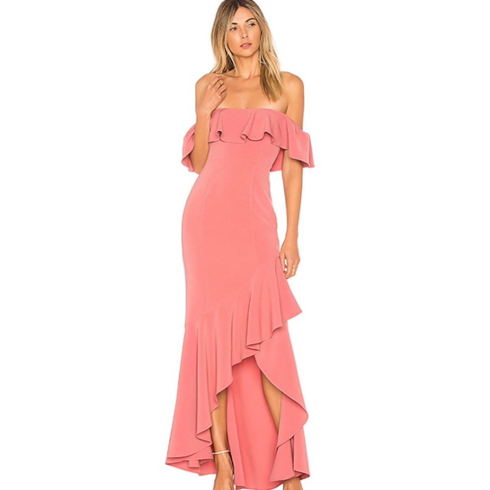 Off shoulder ruffle dress
